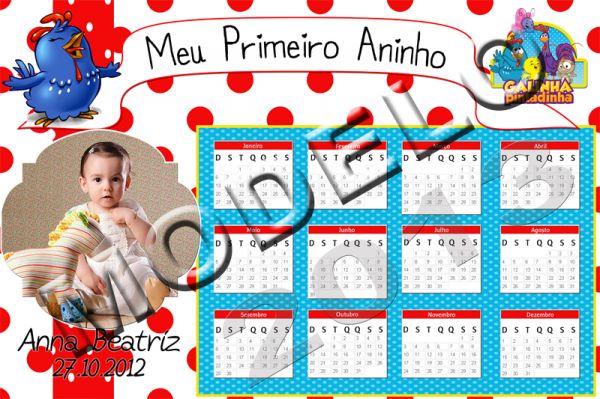 Calendário Imantado 13x18cm