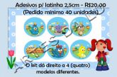 Adesivos Personalizados 2,5cm (redondo)
