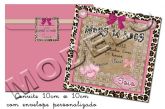 Convite ou Lemb. c/ env e selo 10x10cm